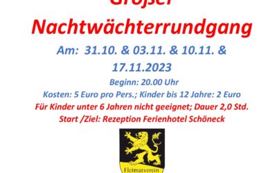 Großer Nachtwächterrundgang