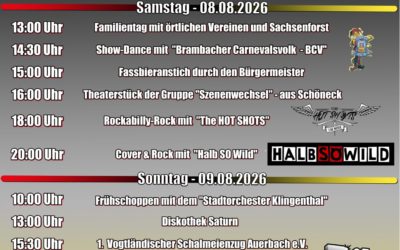 Heimatfest Schöneck 2026
